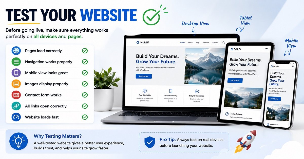 How to Build a WordPress Website testsite