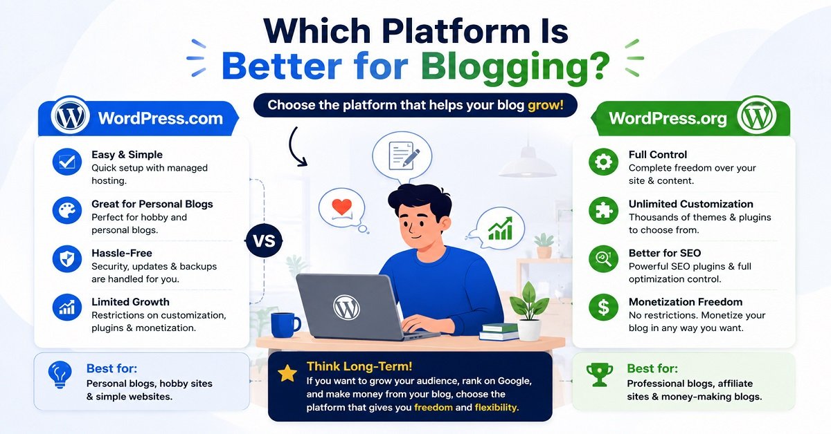WordPress.com vs WordPress.org Blogging WordPress.com vs WordPress.org Blogging