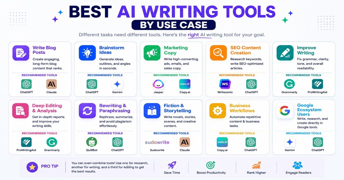 best AI writing tools UseCase