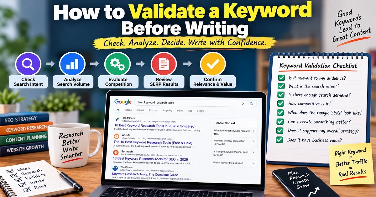 Best Keyword Research Tools Validate