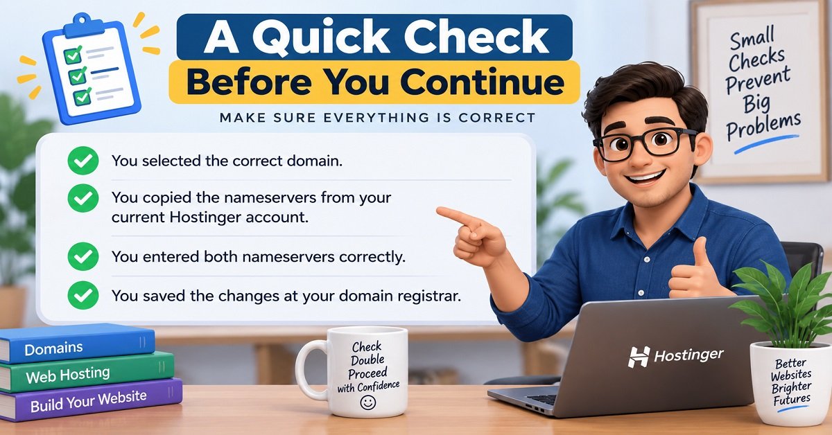 How to Connect a Domain Name to Hostinger Quickcheck