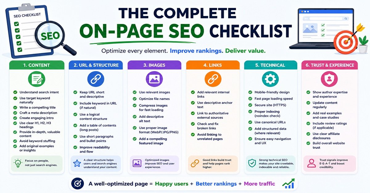 On-Page SEO Checklist Checklist