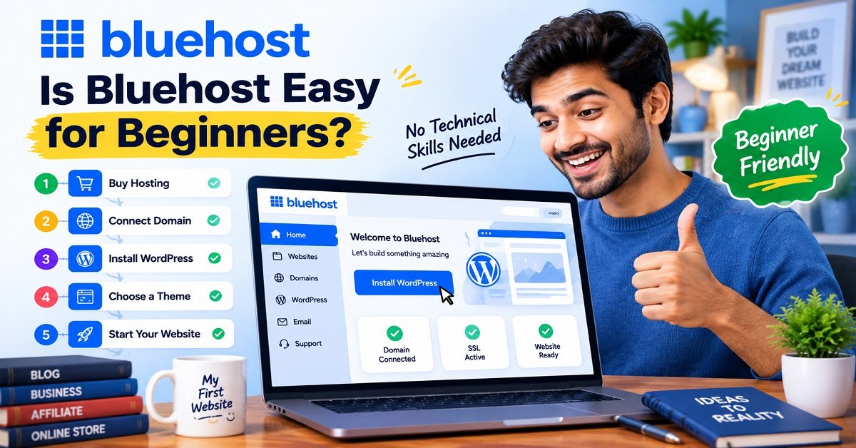 Bluehost Review Is Bluehost Easy for Beginners_
